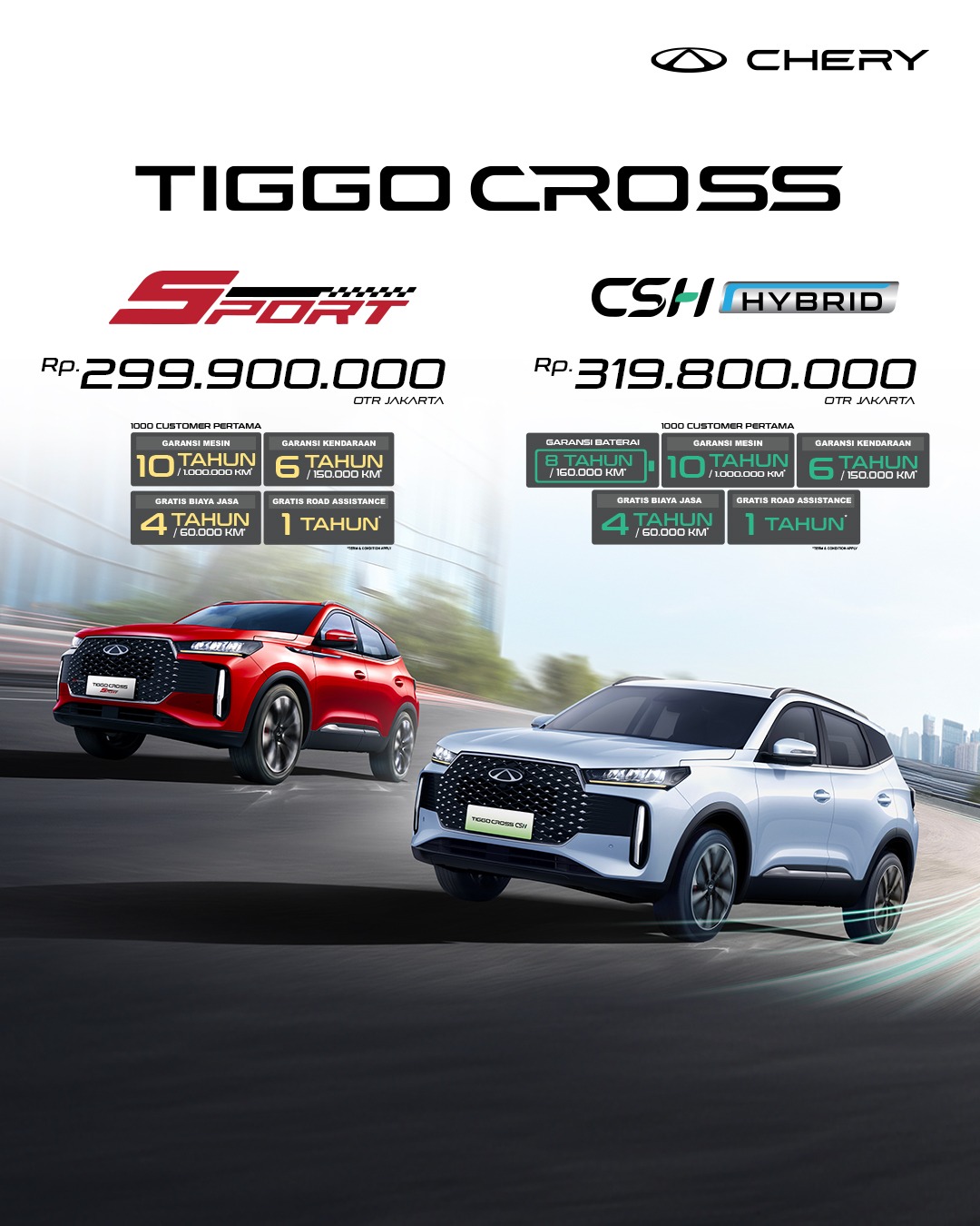 harga tiggo cross
